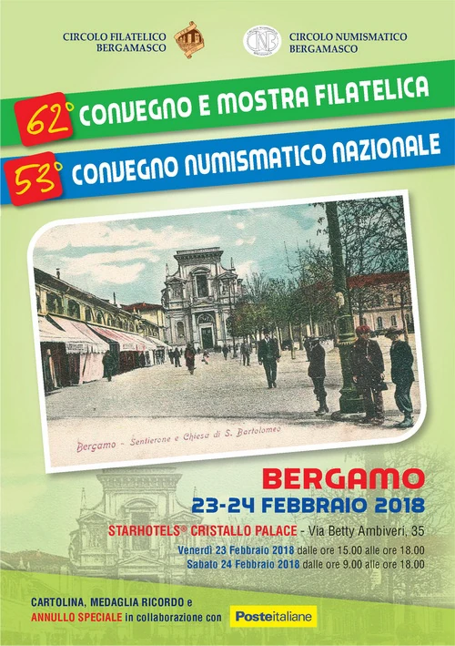 Bergamo 23-24 febbraio 2018 – 53° Convegno Numismatico Nazionale