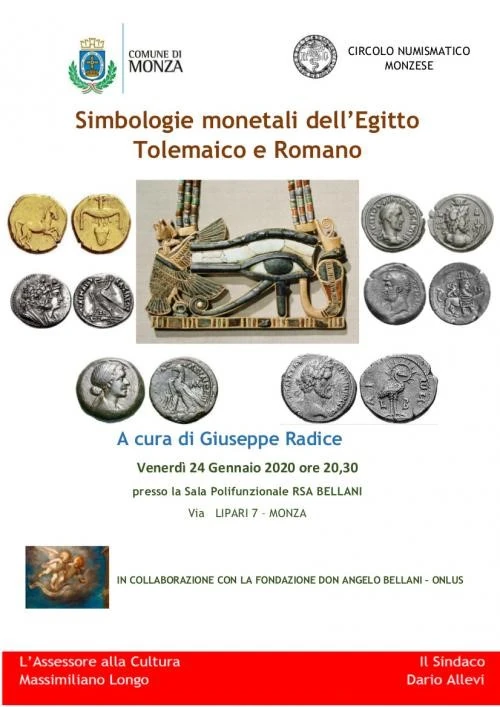 Simbologie sulle monete dell’Egitto tolemaico e romano
Federazione Italiana dei Circoli Numismatici