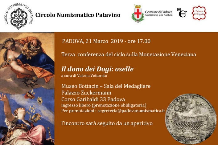 Padova 21 marzo 2019 – Conferenza: “Il dono dei dogi: Oselle”