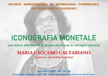 Bari 26 settembre 2020 – Conferenza online: “Iconografia monetale”