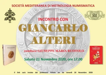 Bari 21 novembre 2020 – Conferenza online: “Incontro con Giancarlo Alteri”