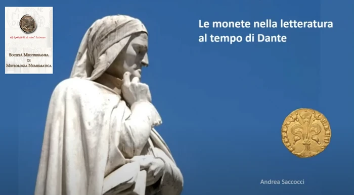 Bari 30 gennaio 2021 – Conferenza online: “Le monete nella letteratura al tempo di Dante”