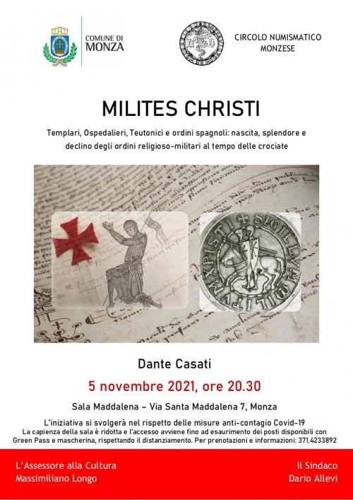 Monza 5 novembre 2021 – Conferenza: “Milites Christi”