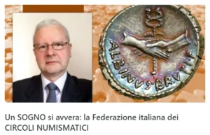 Cronaca Numismatica articolo 31 ottobre 2023 Federazione Italiana dei Circoli Numismatici