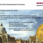 VENEZIA del XVIII Secolo: lo sfarzo nelle monete ed ipotesi sulle cause che hanno portato alla implosione della Serenissima Repubblica, Padova, Federazione Italiana dei Circoli Numismatici