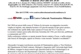 Milano 11 Marzo 2025 – Conferenza “Il ripostiglio di Volterra”