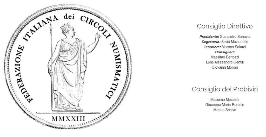 Consiglio Direttivo della Federazione Italiana dei Circoli Numismatici Maggio 2025