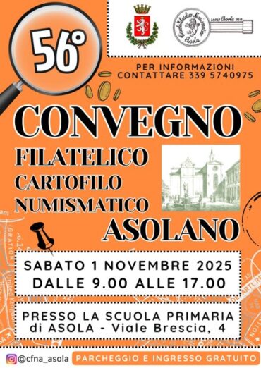 Asola 1 novembre 2025: 56° Convegno Asolano