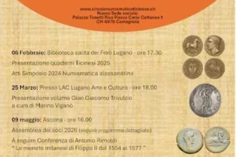 Circolo Numismatico Ticinese – Calendario Eventi 2026