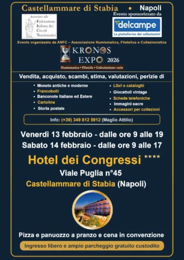 Castellammare di Stabia 13-14 feb. 2026: KRONOS EXPO 2026