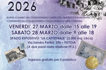 Pistoia il 27 e 28 marzo 2026 –  6° PISTOIA COLLEXPO 2026