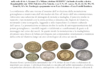 Milano 31 marzo 2026 – Conferenza “Monete e medaglie dei Gonzaga”