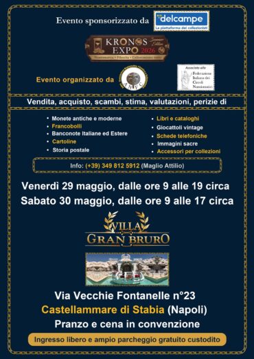 Castellammare di Stabia 29-30 maggio 2026: KRONOS EXPO ed. Estiva 2026