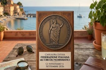 Buone vacanze dalla Federazione Italiana dei Circoli Numismatici! Arrivederci a settembre