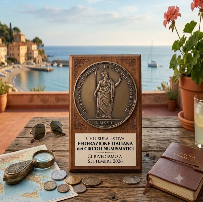 Buone vacanze dalla Federazione Italiana dei Circoli Numismatici! Arrivederci a settembre