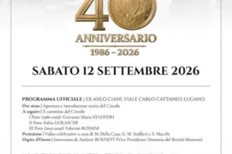 Lugano 12 settembre 2026 – 40esimo del CNT