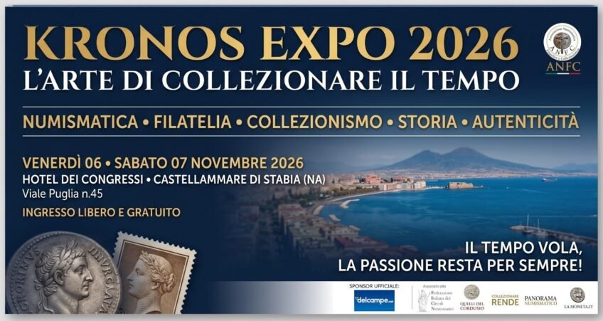 Castellammare di Stabia 6 e sabato 7 novembre 2026.: KRONOS EXPO ed. Autunnale