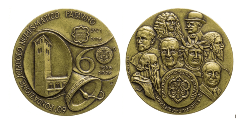03 Ottobre 2026 Presentata la Medaglia Commemorativa per il Sessantesimo Anniversario del Circolo Numismatico Patavino